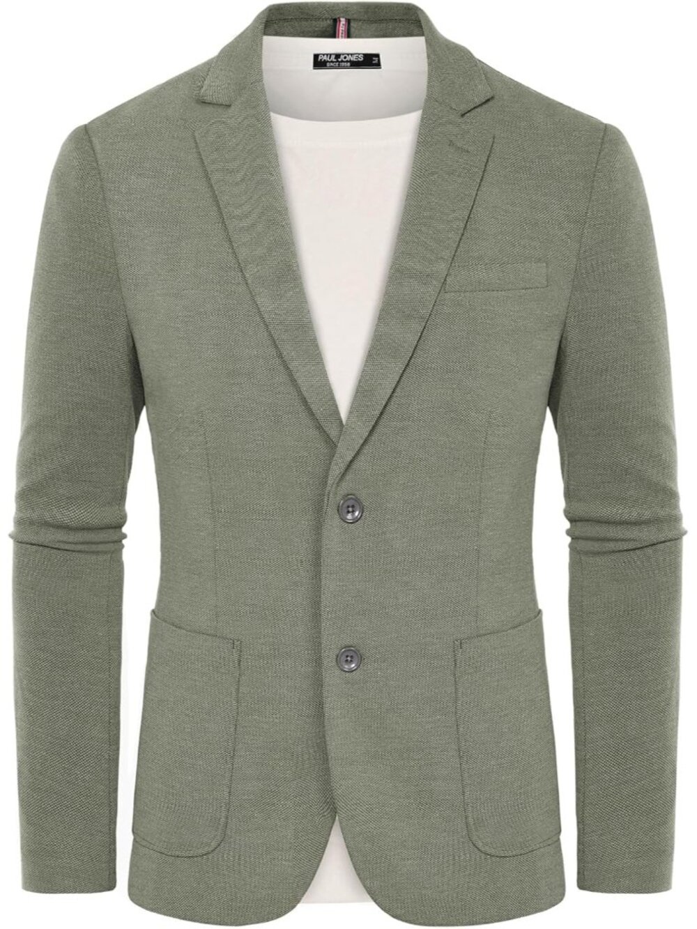 Mens Casual Knit Blazer Unstructured Sport Coat